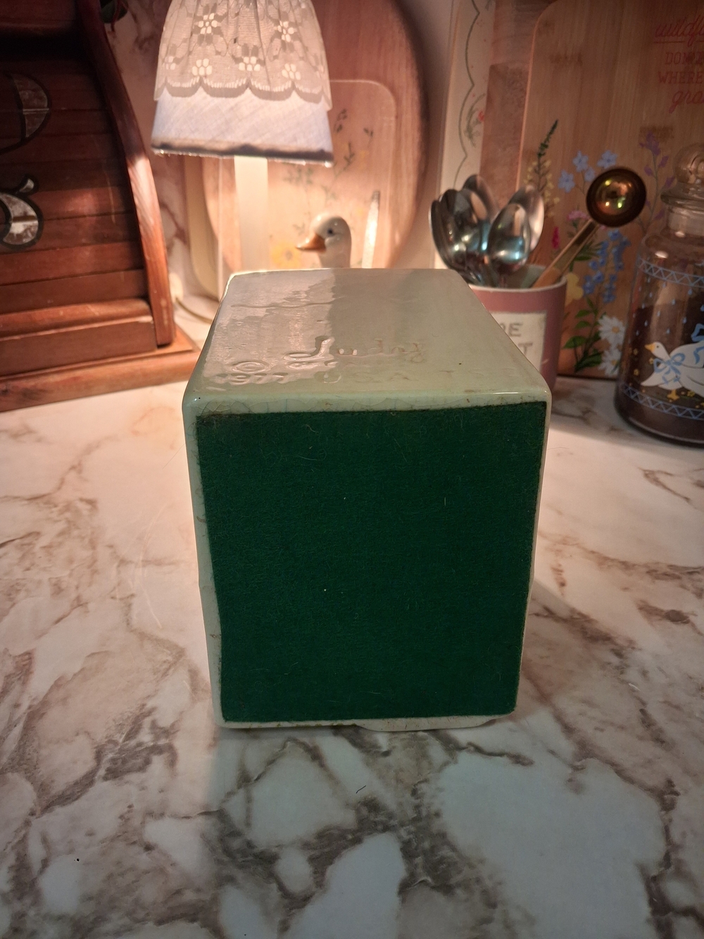 Vintage Tea House Canister - 1977 - NO LID! - Picture 6 of 9